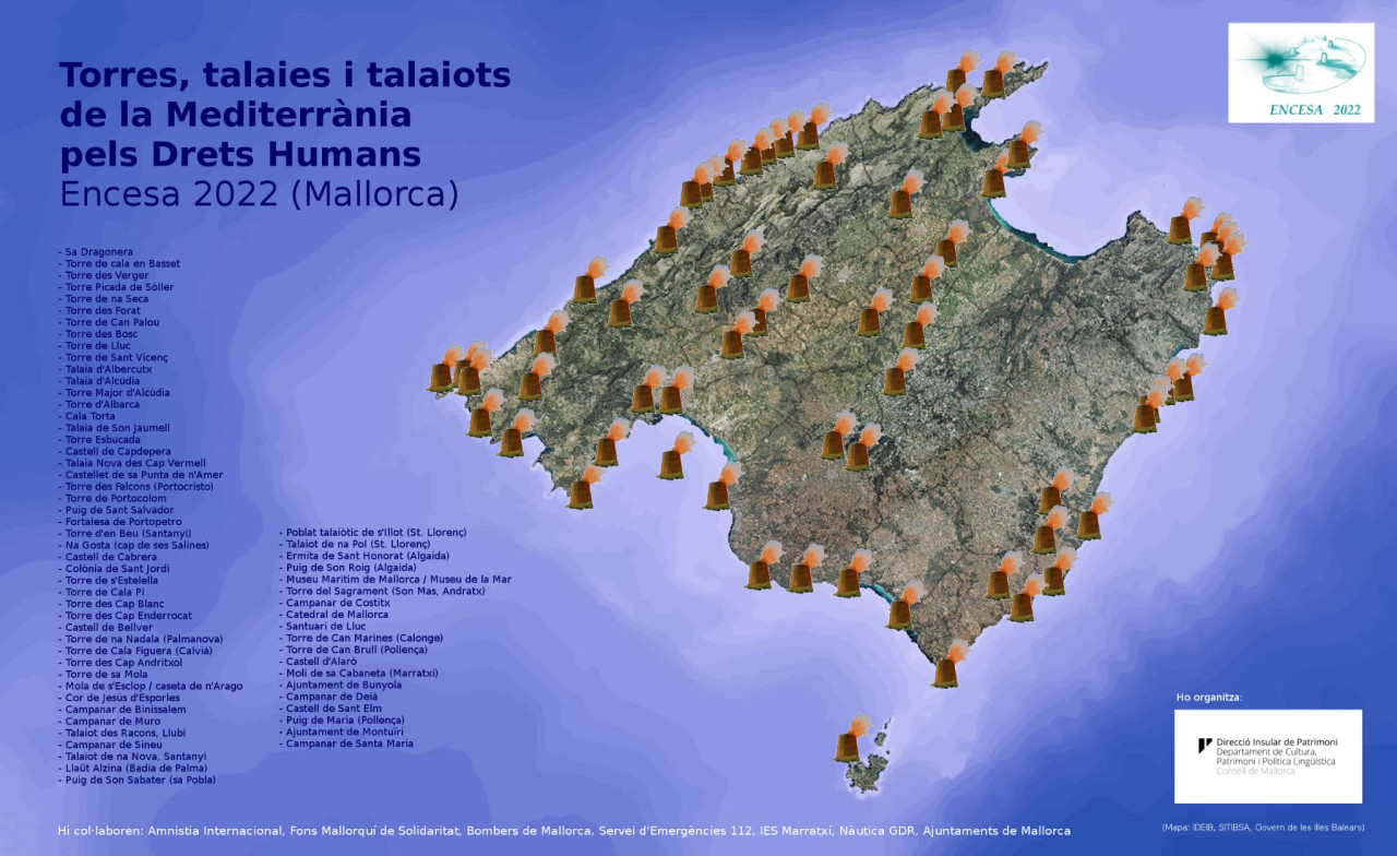 Encesa de torres pels drets humans