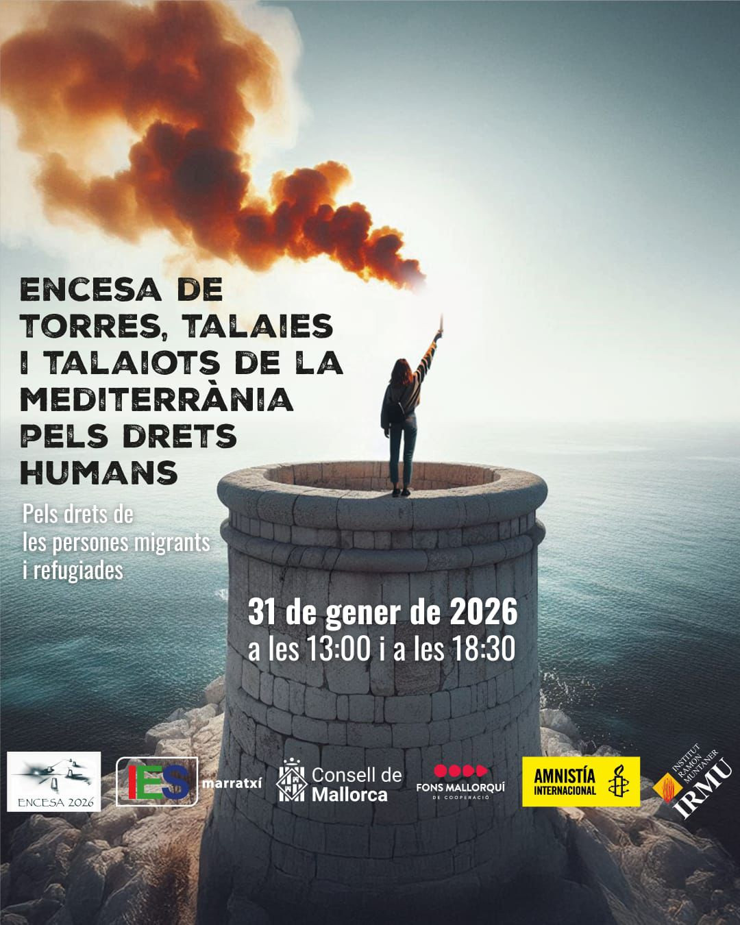 Encesa de torres, talaies i talaiots de la Mediterrània pels drets humans