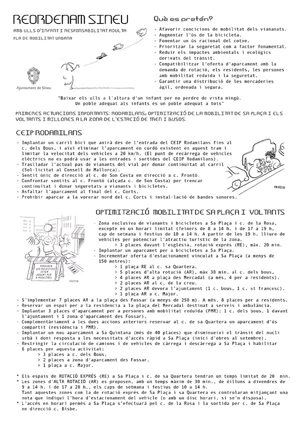 Pla de mobilitat urbana, primera fase