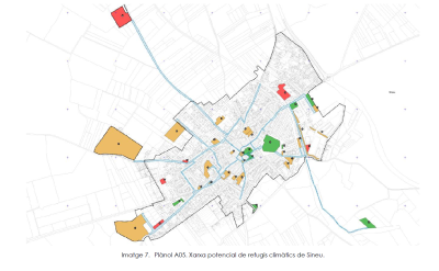 Plànol xarxa potencial de refugis climàtics